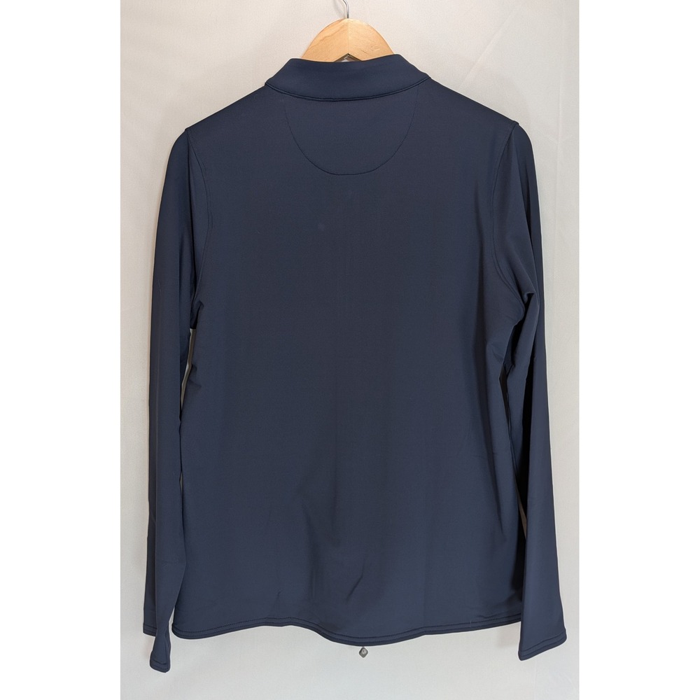 Masters Peter Millar Womens Navy Blue Full Zip Performance Golf Jacket Large NEW - Picture 2 of 7